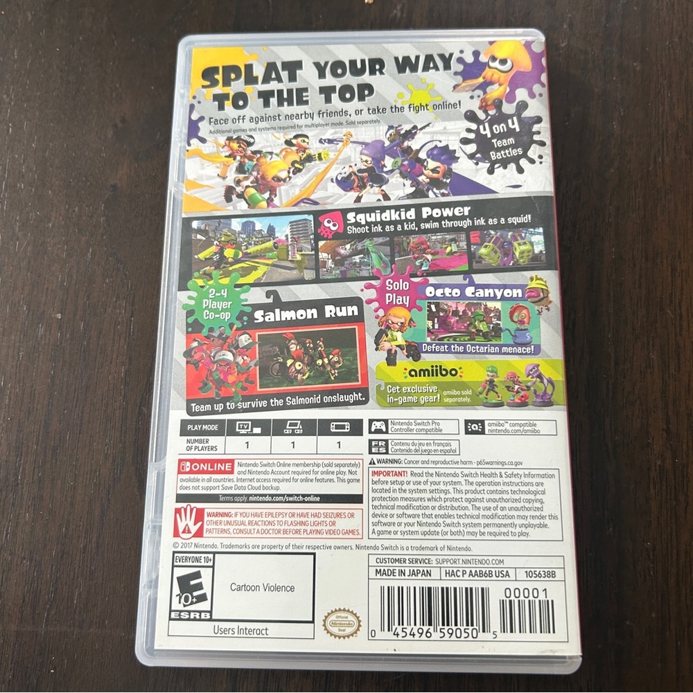 Nintendo Switch Splatoon 2 game - Picture 2 of 3
